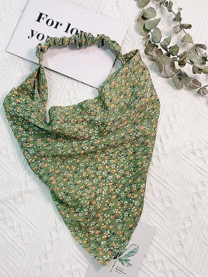 Headbands Headband For Street Daily Holiday Floral Fabric Green Black Yellow for Women