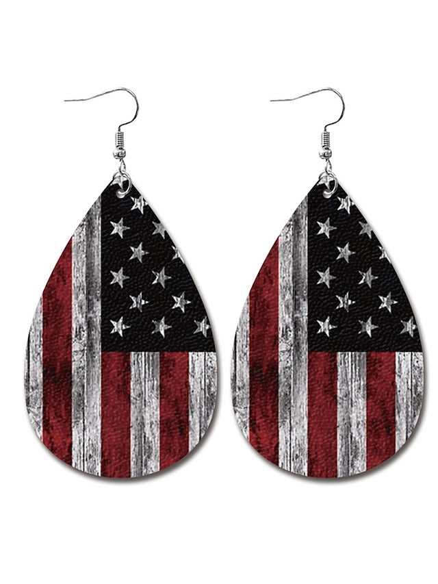 Earrings Fashion Outdoor National Flag Earring for Women