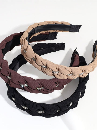 1PC Headbands Reinstone Headband For Daily Holiday Fabric Black for Women