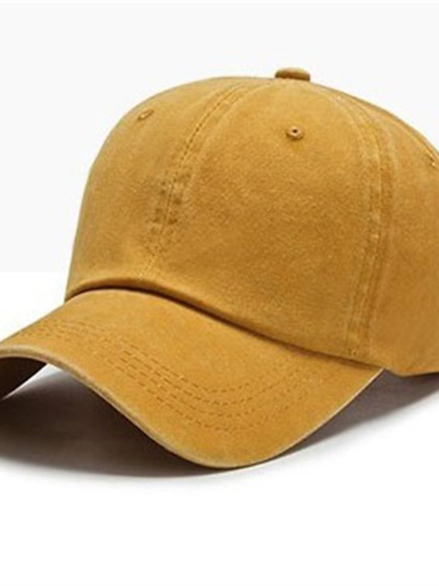 Baseball Cap Adjustable Buckle Pure Color Sports for Women