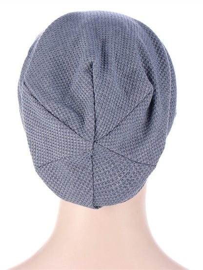 1PC New Women Simple Turban Hat Muslim Hijab Hair Protection Cap Ladies Hijab Solid Color Comfortable  Head Wrap Head Scarf for Women