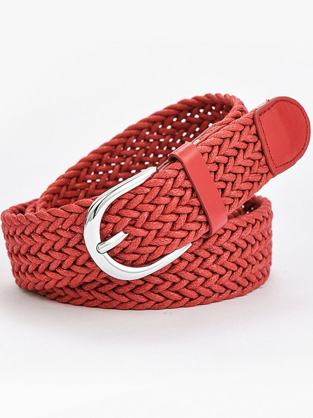 Waist Belt Party Wedding Street Daily Black Red Belt Pure Color Gray Fall Winter Spring Summer for Women