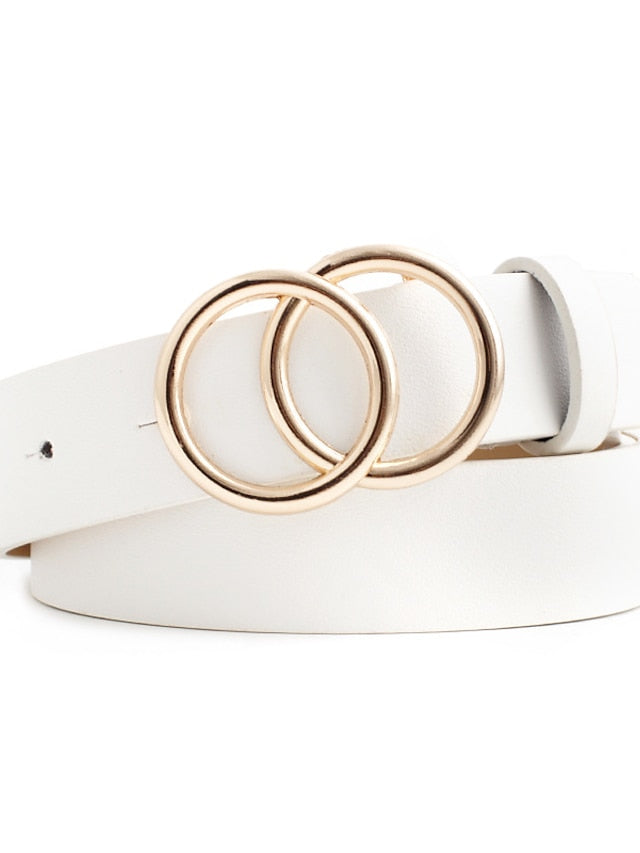 Waist Belt Party Wedding Street Daily Black White Belt Pure Color Red Fall Winter Spring Summer for Women
