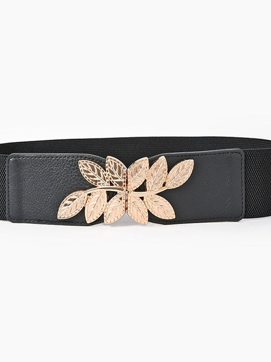 Belt Leather Black Gold Waist Belt Outdoor Street Daily Holiday Floral / Spring / Summer / Fall / Winter for Women