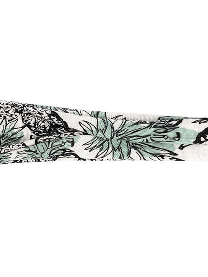 europe and the united states cross-border fashion sports hairband yoga bundle sweat-absorbing headband new ladies wide-brimmed printed headwear for Women