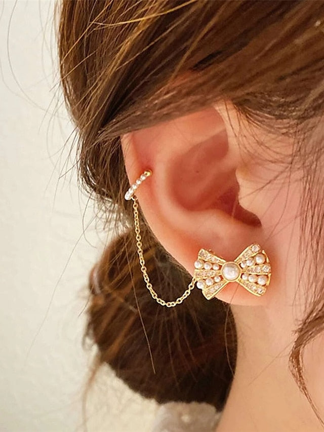 1PC Ear Clips For Birthday Gift Prom Alloy Classic Fashion for Women