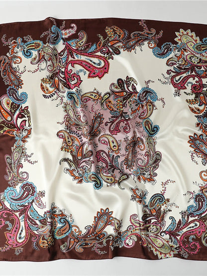 1PC Girls' Headband Satin Square Head Scarves Silk Like Hair Scarves Hair Wrapping Scarves for Women and Girls for Women