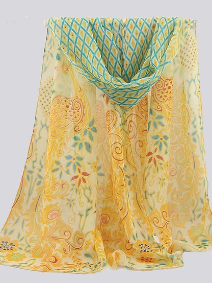Scarves Gift Daily Holiday Chiffon Vacation Classical Casual Dancing Casual 1 PC for Women