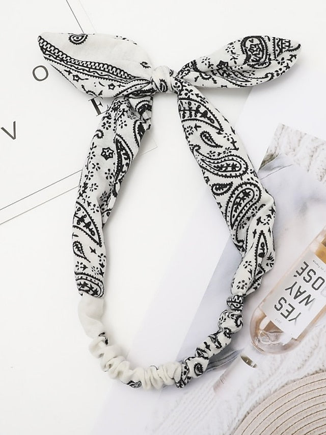 1PC Headbands Hair Band For Formal Outdoor Street Daily Classic Fabric Black White Dark Red for Women