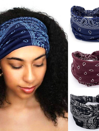 1PC Headbands Hair Band For Daily Holiday Classic Fabric Scarlet Black White for Women