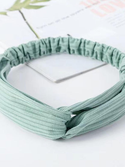 Women Twist Knotted Boho Stretchy Hair Bands Cross Turban for Women