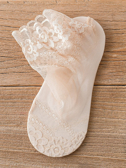 1 Pair Socks Standard Solid Colored Antibacterial / Deodorant / Leg Shaping Sweet Style / Simple Style Polyester / Cotton EU36-EU46 for Women