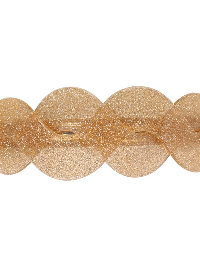 1pc Large Barrettes for Women Beautiful Lines Simple Retro Classic Large Snap Barrettes Hair Accessories Hair Barrettes for Women Thick Hair (Fine pink) for Women