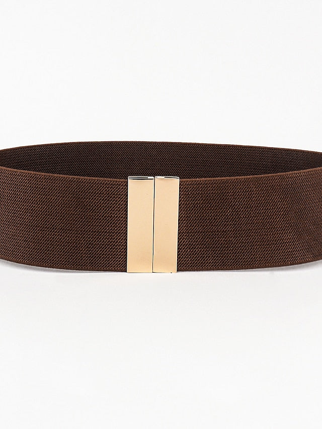 Corset Belt Nylon Sliding Buckle Plain Casual Formal Work Daily Black White Red Purple for Women
