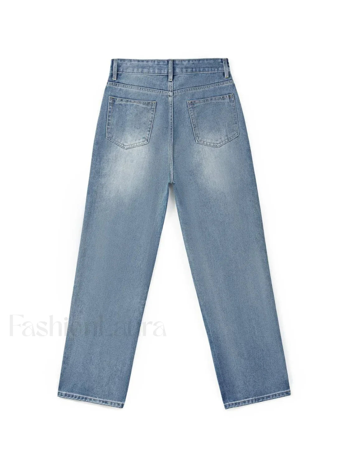 Washed Classic Denim Boyfriend Jeans
