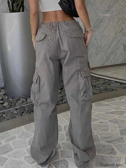 Washed Vintage Baggy Cargo Jeans