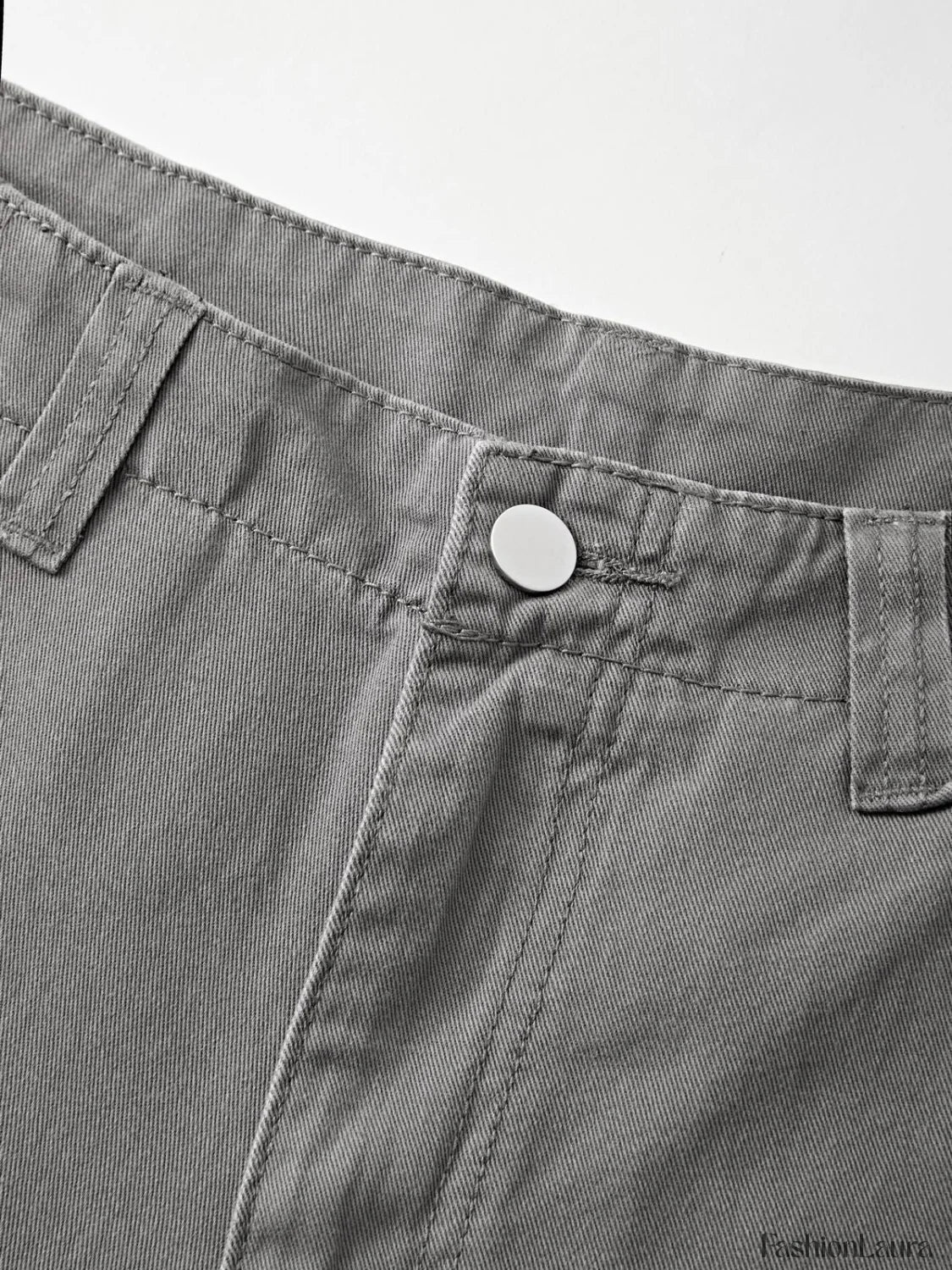 Washed Vintage Baggy Cargo Jeans