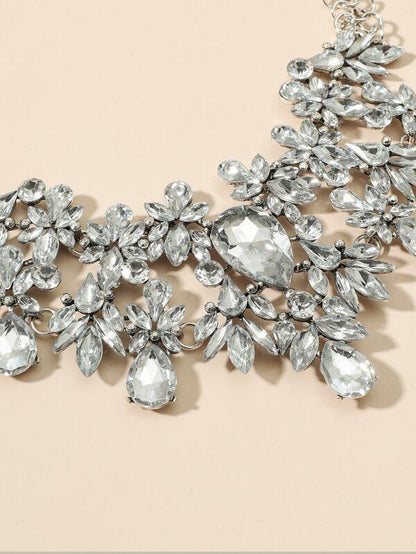 Water-drop Rhinestone Necklace for Women