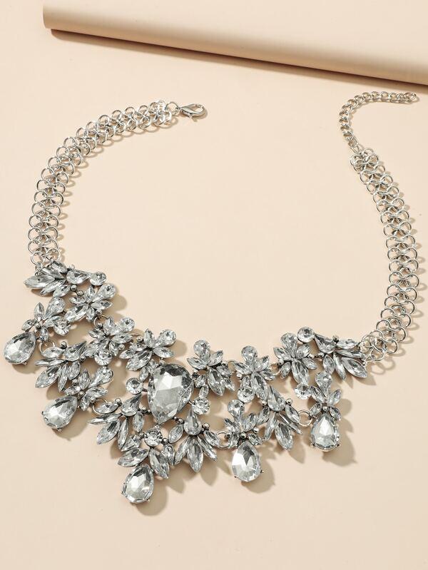 Water-drop Rhinestone Necklace for Women