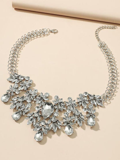 Water-drop Rhinestone Necklace for Women