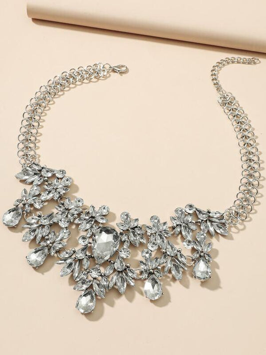 Water-drop Rhinestone Necklace for Women