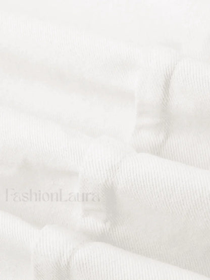 Wavy Side Relaxed Boyfriend Jeans