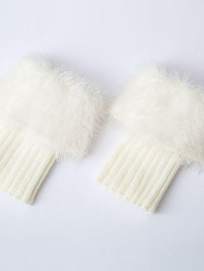 Leg Warmers Boot Cuffs Work Daily Solid Color Acrylic Fibers Basic Classic Warm 1 Pair for Women