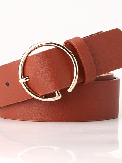 Unisex PU Buckle Belt PU Leather Prong Buckle Plain Casual Classic Party Daily Green Black Brown Navy Blue for Women