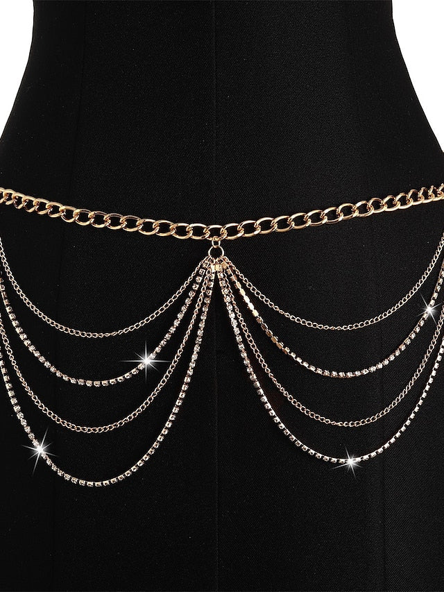 body chain Fashion Outdoor Geometry Rantai cermin mata for Women