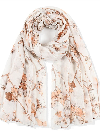 New Women Spring Summer Fashion Voile Scarf Long Shawl Beach Headband Bandanna Wrap Muffler Soft Hijab for Women