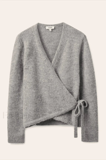 Winter Wool Blend Asymmetrical Cardigan
