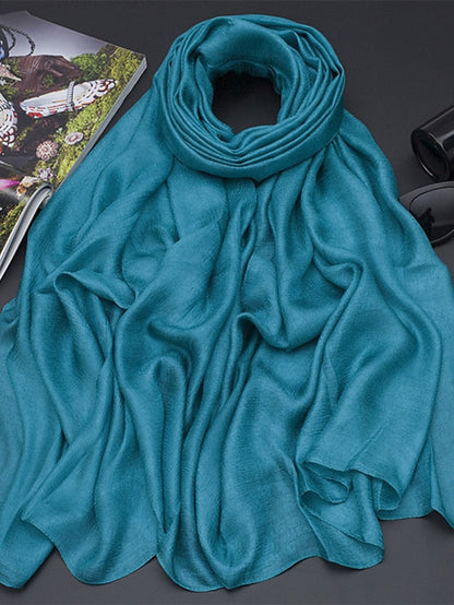 1 PC New Solid Color Scarf Long Style Thin Shawl Spring Summer Scarf Women Beautiful Scarves for Women