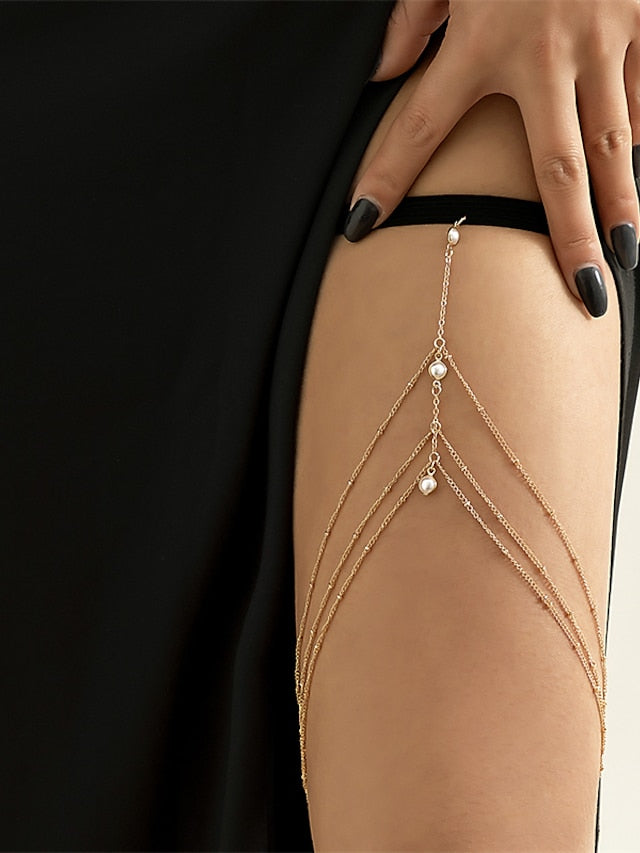 body chain Contemporary Street Color Block Headwear for Women