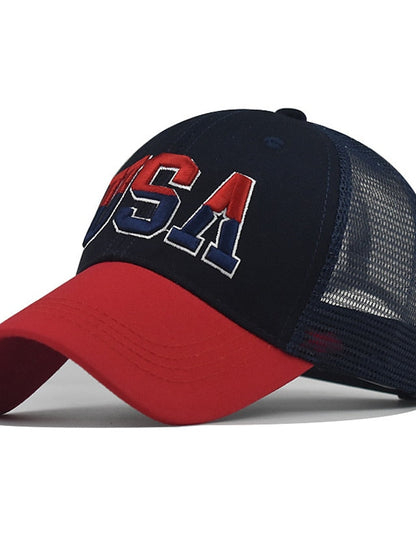 1pcs High Quality American Flag Cotton Baseball Cap For Men Embroidery USA Snapback Hat for Men&Women Fashion Trucker Hat for Women