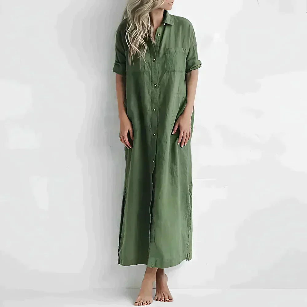 Women's Trendy Lightweight Summer Dress with Flowy Silhouette
