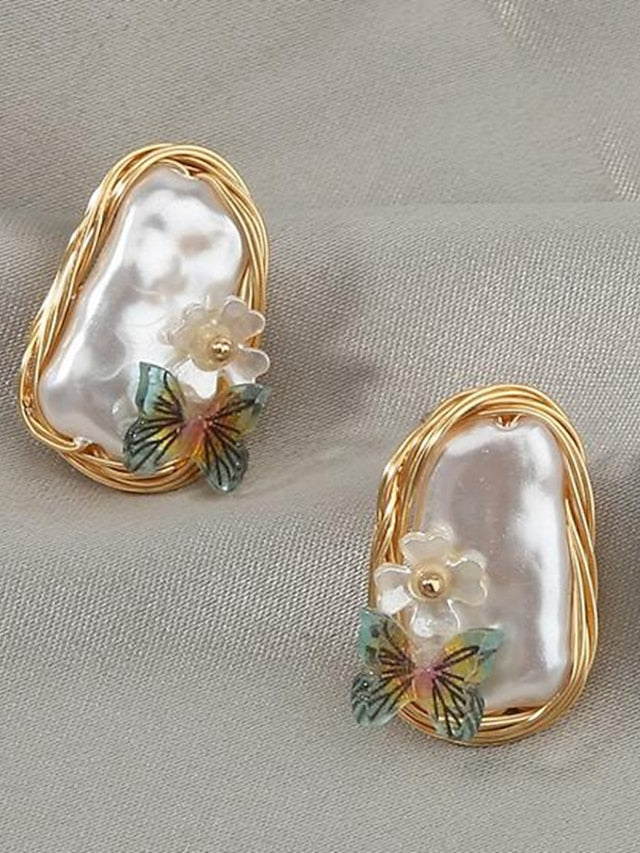 1 Pair Stud Earrings For Street Gift Alloy Classic Fashion for Women