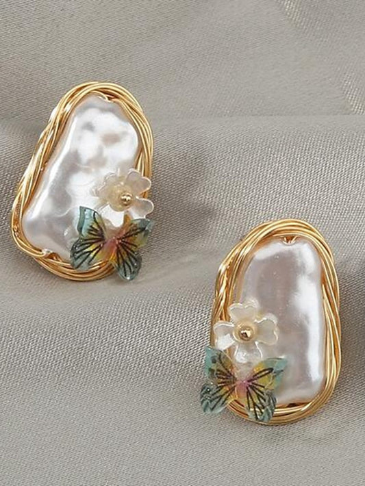 1 Pair Stud Earrings For Street Gift Alloy Classic Fashion for Women