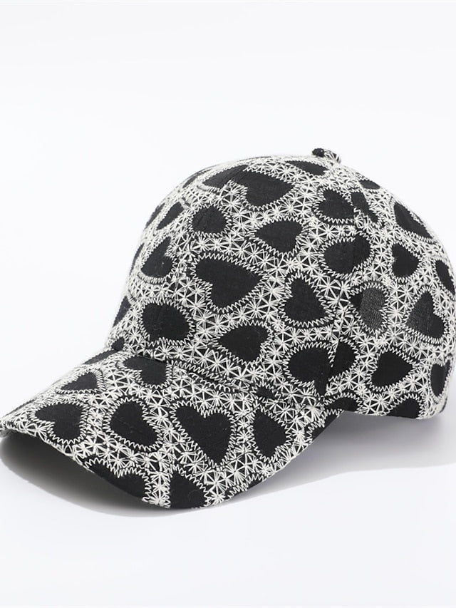 New Hats Embroidery Love Caps Fashion Solid Baseball Cap Spring Summer Sun Hat for Women