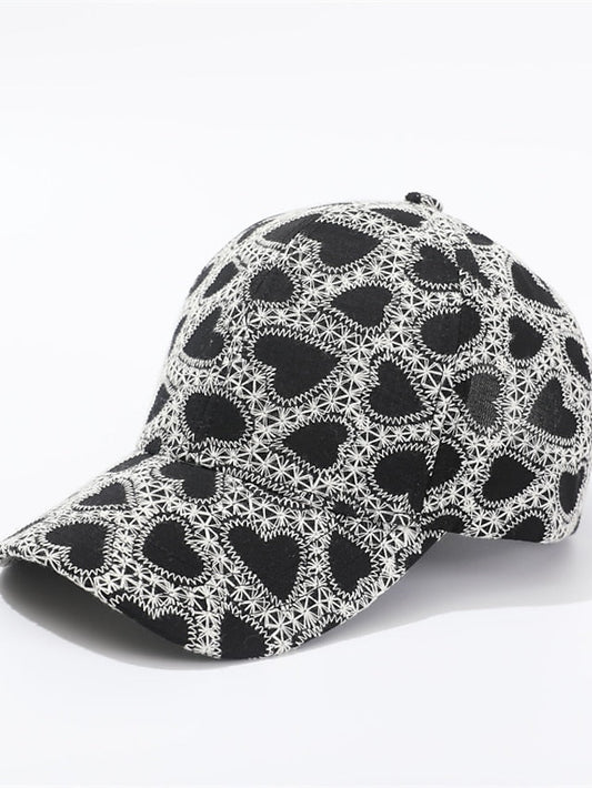 New Hats Embroidery Love Caps Fashion Solid Baseball Cap Spring Summer Sun Hat for Women