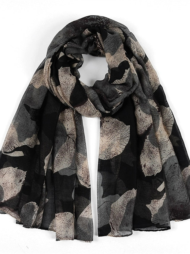 Fashion Spring Summer Fashion Women Scarf Big Floral Print Viscose Ladies Big Shawls Female Scarves Decorate for Women