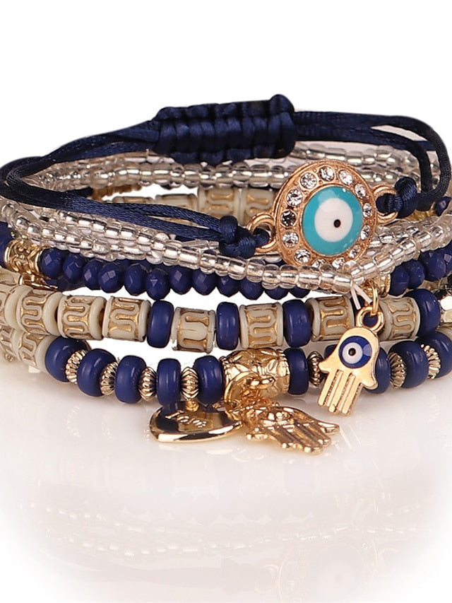 Bracelets Ethnic Style Street Color Block Bracelets & Bangles / Black / Red / Blue / Fall / Winter for Women