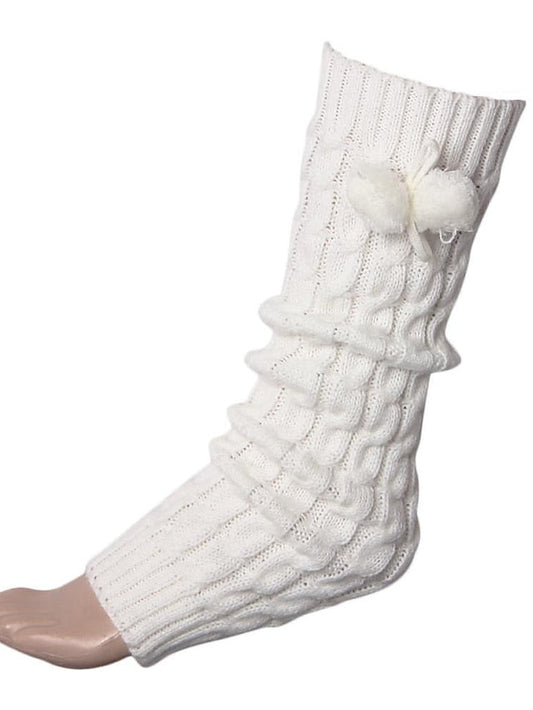 lolita socks autumn and winter new japanese socks boots twist with hair ball thin thigh sets wholesale female for Women