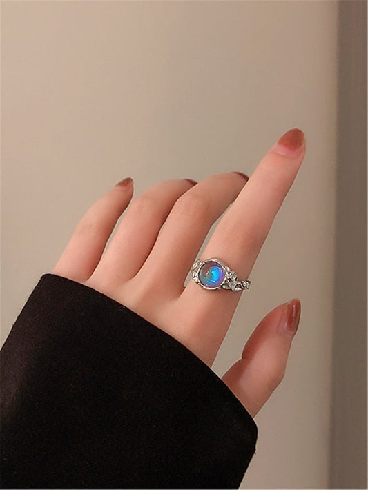 1PC Ring Open Cuff Ring For Christmas Party Evening Prom Austria Crystal Alloy Precious for Women