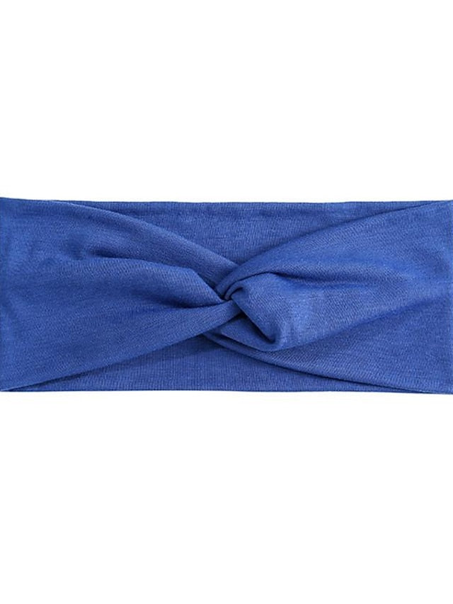 amazon candy color cross hairband women sports headband yoga sweat absorbing stretch bandana headband fashion headwear for Women