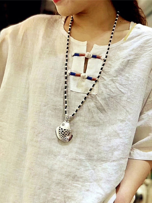 necklace Archaistic Street Fish Necklaces for Women