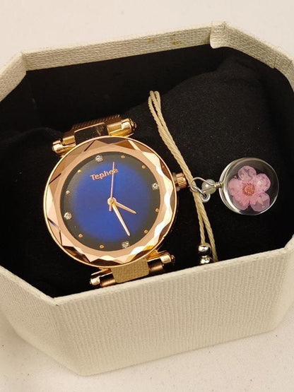 Women Quartz Watch With Bracelets Set for Women