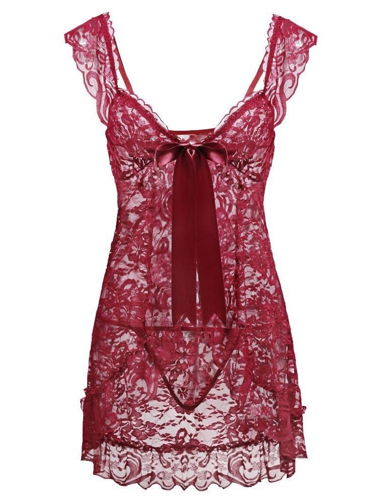 All Lace Material Underwear Set for Women