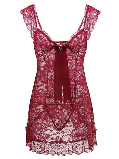 All Lace Material Underwear Set for Women