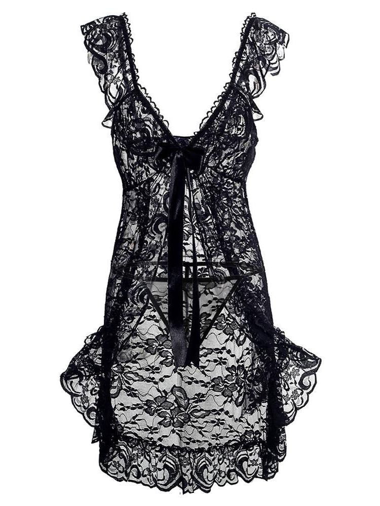 All Lace Material Underwear Set for Women