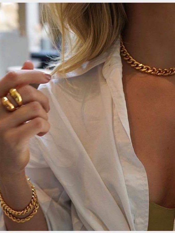 Twisted Chain Necklace for Women